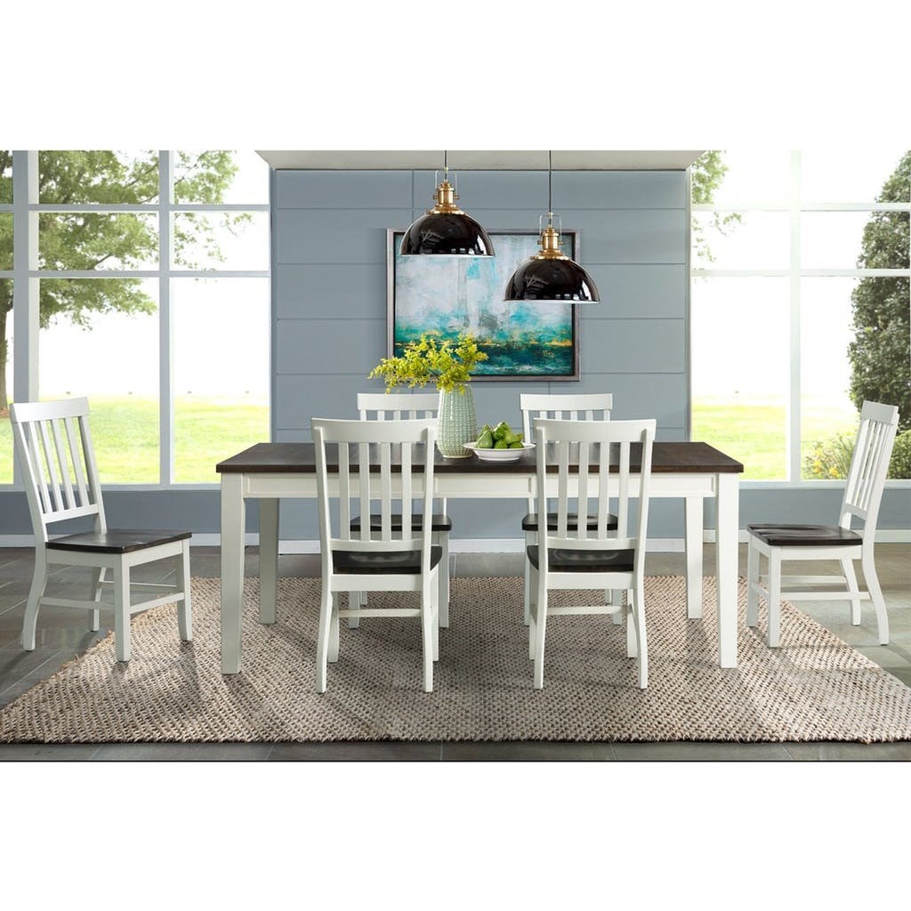 Kayla Two Tone Rectangular Dining Table